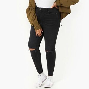 Forever21 Ripped skinny jeans - High rise